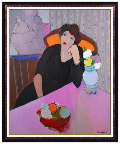 A Moment at the Table von Itzchak Tarkay, Malerei kaufen auf Singulart