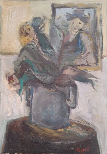 Still life with Portrait von Itzchak Tarkay, Malerei kaufen auf Singulart