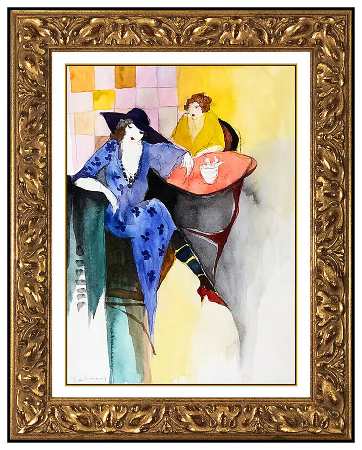 Pair in the Cafe Itzchak Tarkay