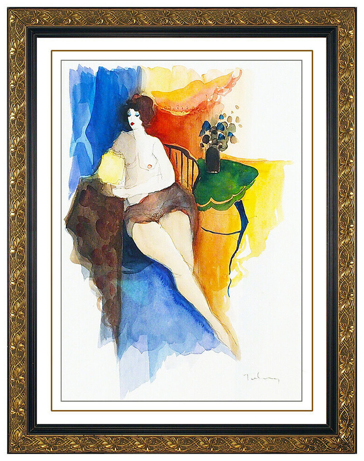 Nude with Fur Itzchak Tarkay