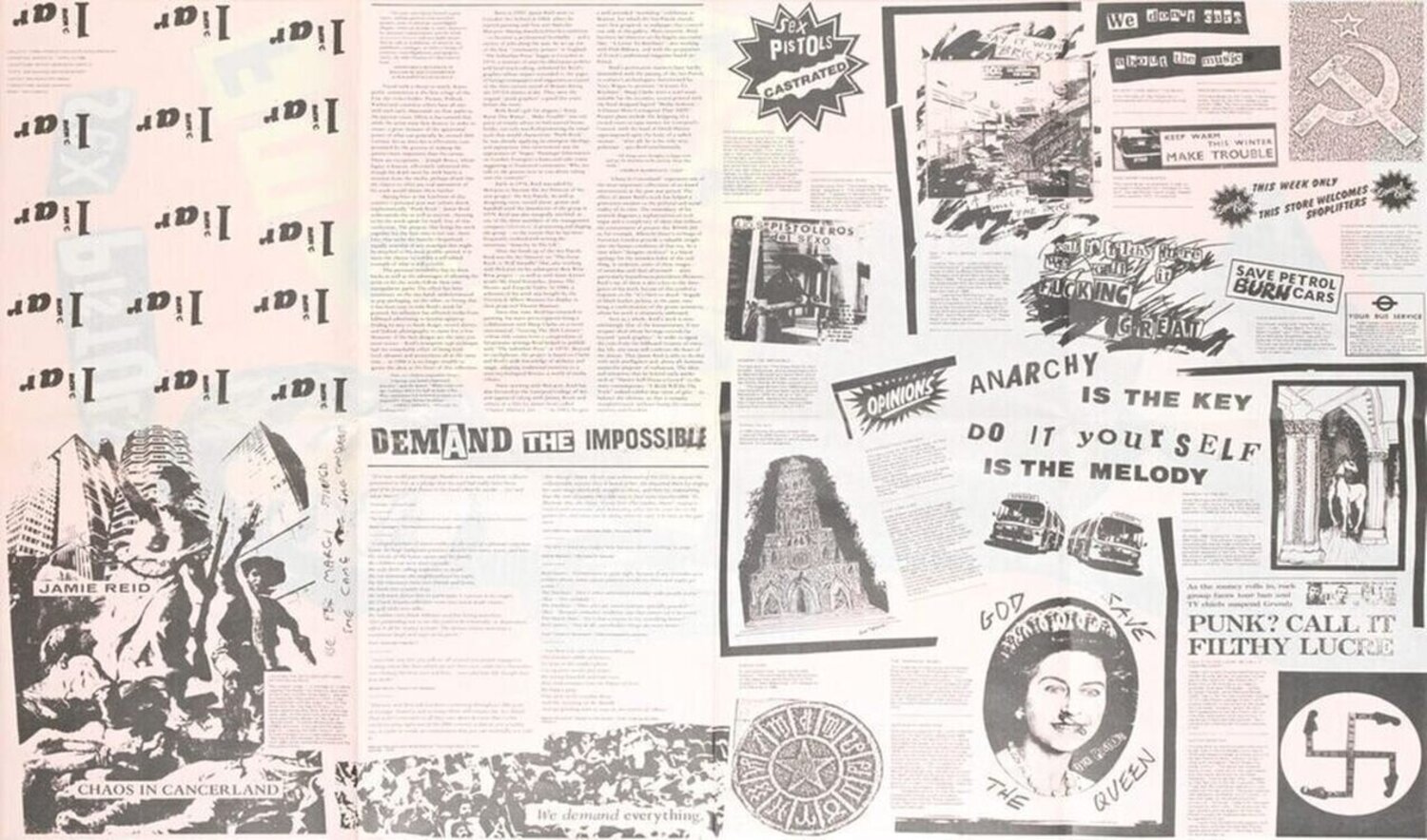 Sex Pistols Fuck Forever 1986 Promotional Art Print for Hamilton's