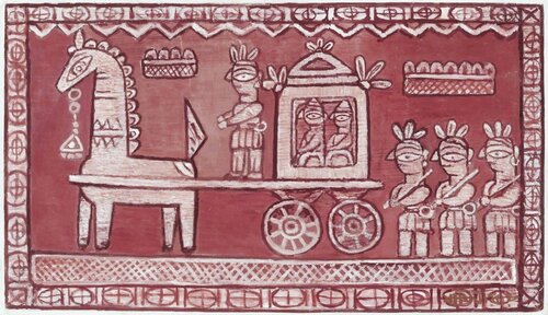 Untitled (Wedding Procession) di Jamini Roy, Pittura in vendita su Singulart