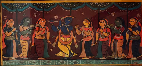 Krishna Leela di Jamini Roy, Pittura in vendita su Singulart