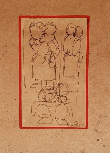 Untitled di Jamini Roy, Opera su carta in vendita su Singulart