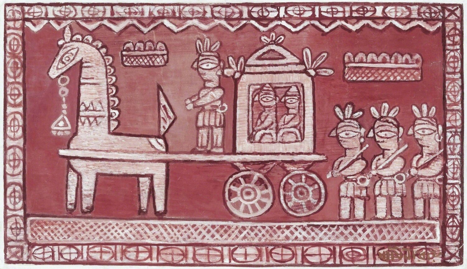 Untitled (Wedding Procession) Jamini Roy
