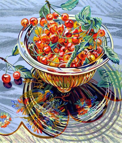 Cerises van Janet Fish, Afdruk te koop op Singulart