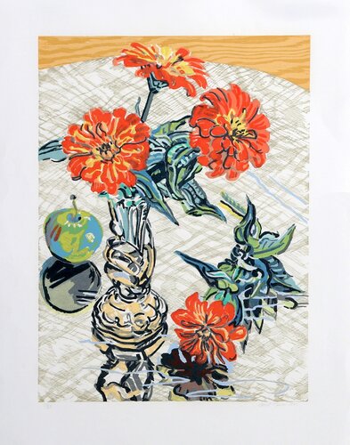 Apples and Zinnias van Janet Fish, Afdruk te koop op Singulart