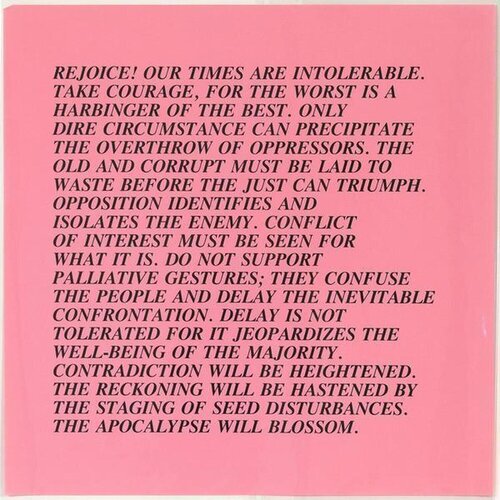 Intolerable Times - Inflammatory Essays di Jenny Holzer, Stampa in vendita su Singulart