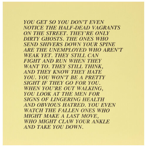 Half-Dead, "Inflammatory Essay" di Jenny Holzer, Stampa in vendita su Singulart