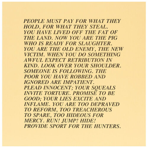 Inflammatory Essay (from Documenta 1982) di Jenny Holzer, Stampa in vendita su Singulart