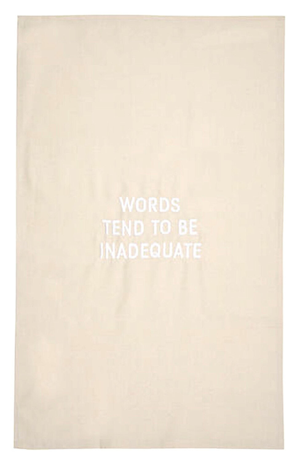 Words Tend to be Inadequate embroidered tea towel Jenny Holzer Textil zu verkaufen