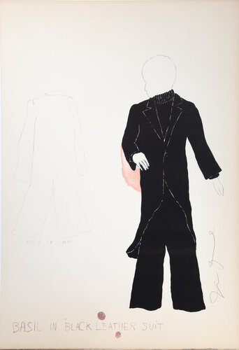 Basil in Black Leather Suit di Jim Dine, Stampa in vendita su Singulart