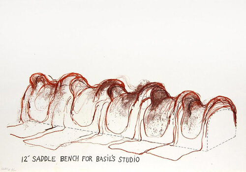 12' Saddle Bench for Basil's Studio van Jim Dine, Afdruk te koop op Singulart