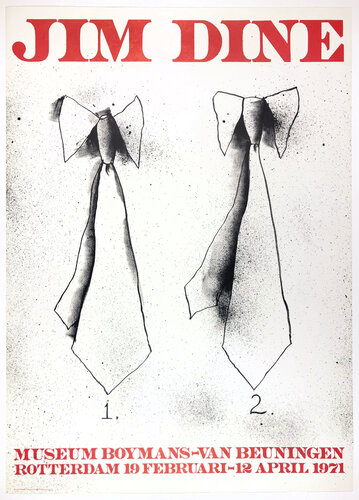Boymans Museum (Two Ties) van Jim Dine, Afdruk te koop op Singulart
