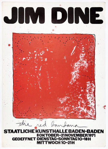 Staatliche Kunsthalle Baden-Baden (Red Bandana) by Jim Dine, Print for Sale on Singulart
