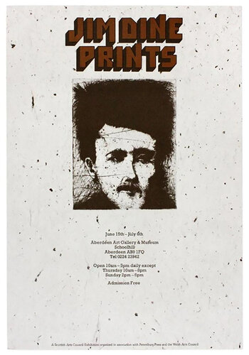 Aberdeen Art Gallery 1974 (Rimbaud, Alchemy on Japanese Paper 1973) van Jim Dine, Afdruk te koop op Singulart