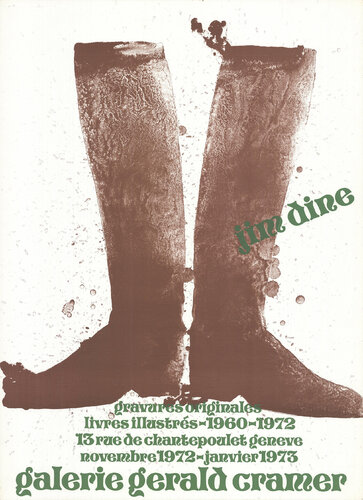 Brown Boots - Lithograph van Jim Dine, Afdruk te koop op Singulart