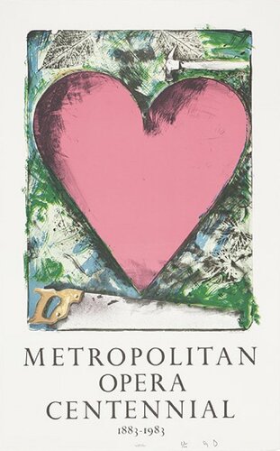 A heart at the Opera di Jim Dine, Stampa in vendita su Singulart
