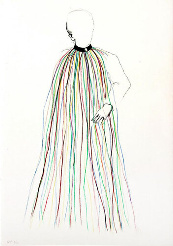 Dorian Gray in Multi-Colored Vinyl Stripe Cape van Jim Dine, Afdruk te koop op Singulart