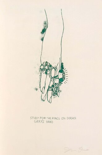 Study for the Rings on Dorian Gray's Hand van Jim Dine, Afdruk te koop op Singulart