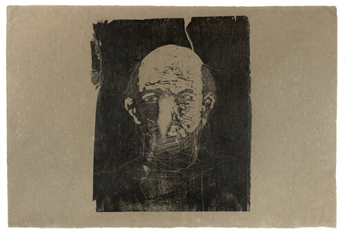 Woodcut Self Portrait (unique state proof) di Jim Dine, Stampa in vendita su Singulart