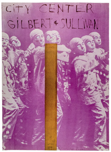 Hand painted City Center, New York SIGNED "Gilbert and Sullivan" di Jim Dine, Stampa in vendita su Singulart