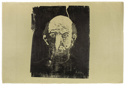 Woodcut Self Portrait (unique state proof) di Jim Dine, Stampa in vendita su Singulart