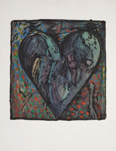 The Hand-Colored Viennese Hearts VI di Jim Dine, Stampa in vendita su Singulart