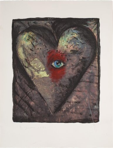 The Hand-Colored Viennese Hearts V di Jim Dine, Stampa in vendita su Singulart