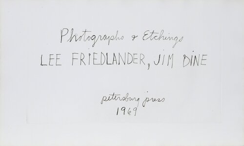 Photographs and Etchings di Jim Dine, Stampa in vendita su Singulart