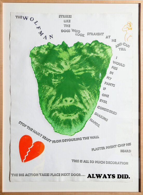 Wolfman (Wall) Jim Dine