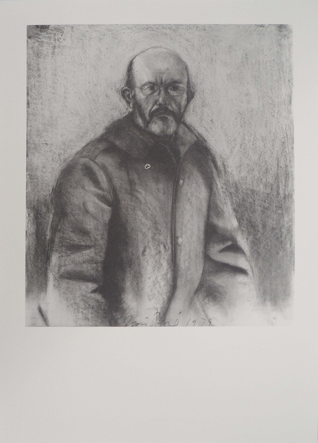 Autoportrait au manteau Jim Dine Afdruk te koop