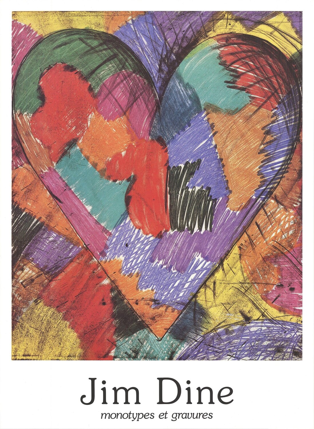 Monotypes and Gravures of The Heart Jim Dine Druck zu verkaufen