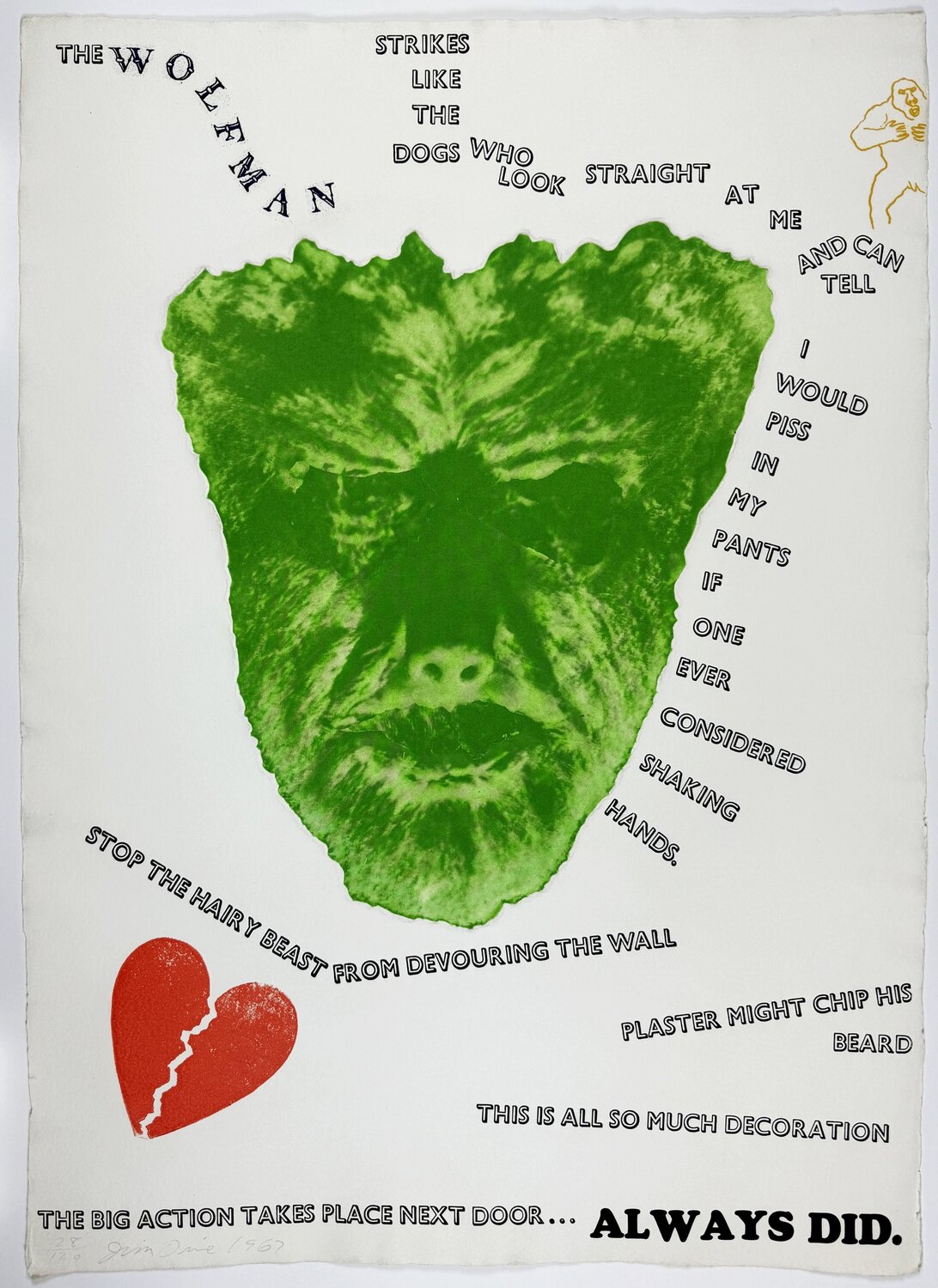 Wall (The Wolfman) Jim Dine