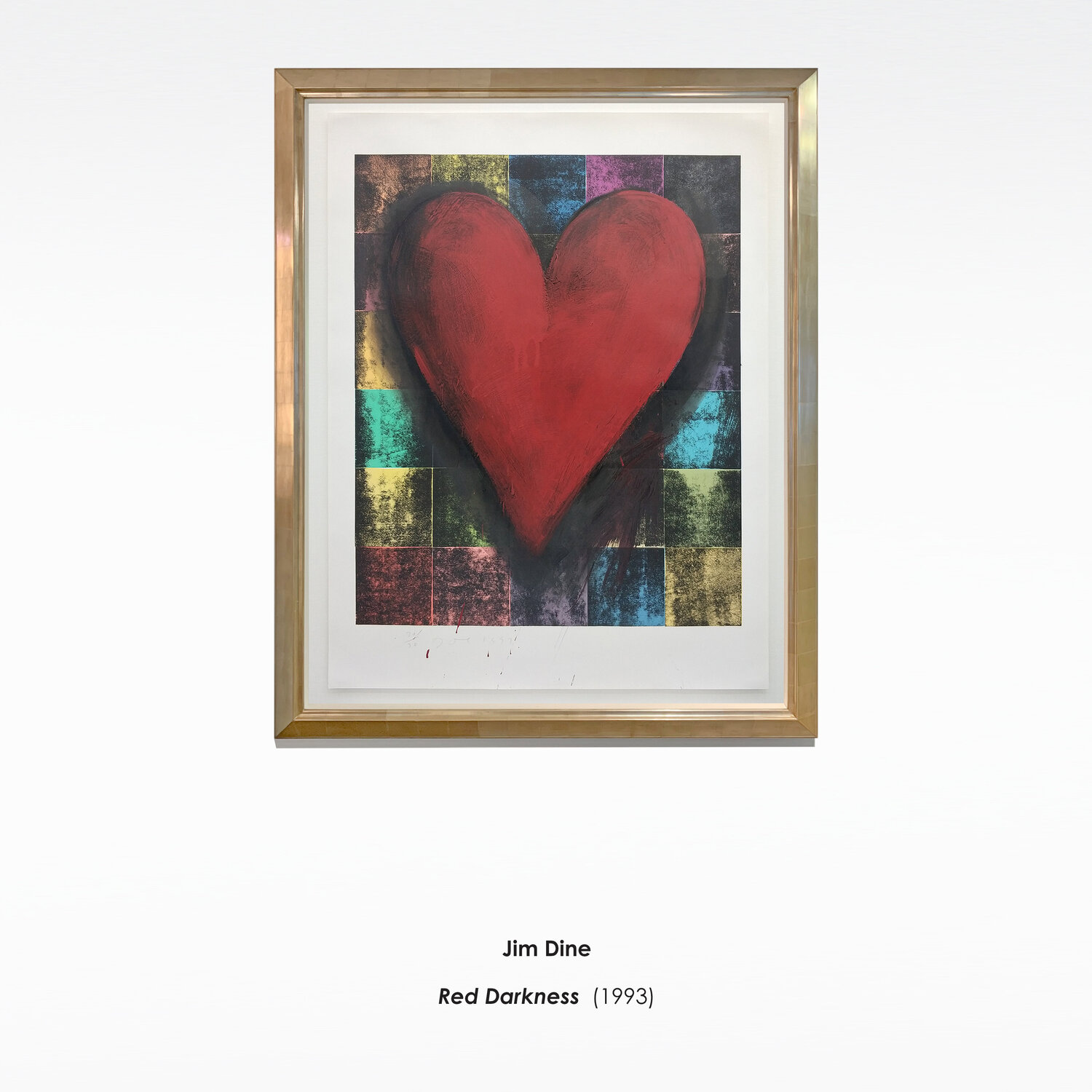 Red Darkness Jim Dine