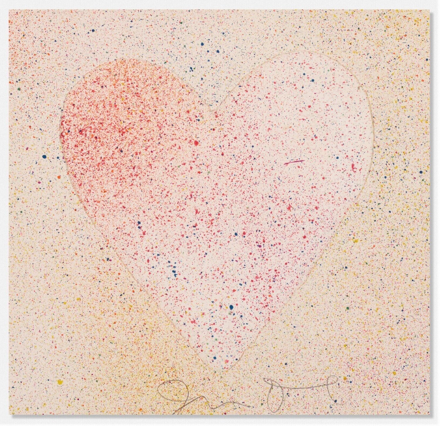 Confetti Heart Jim Dine