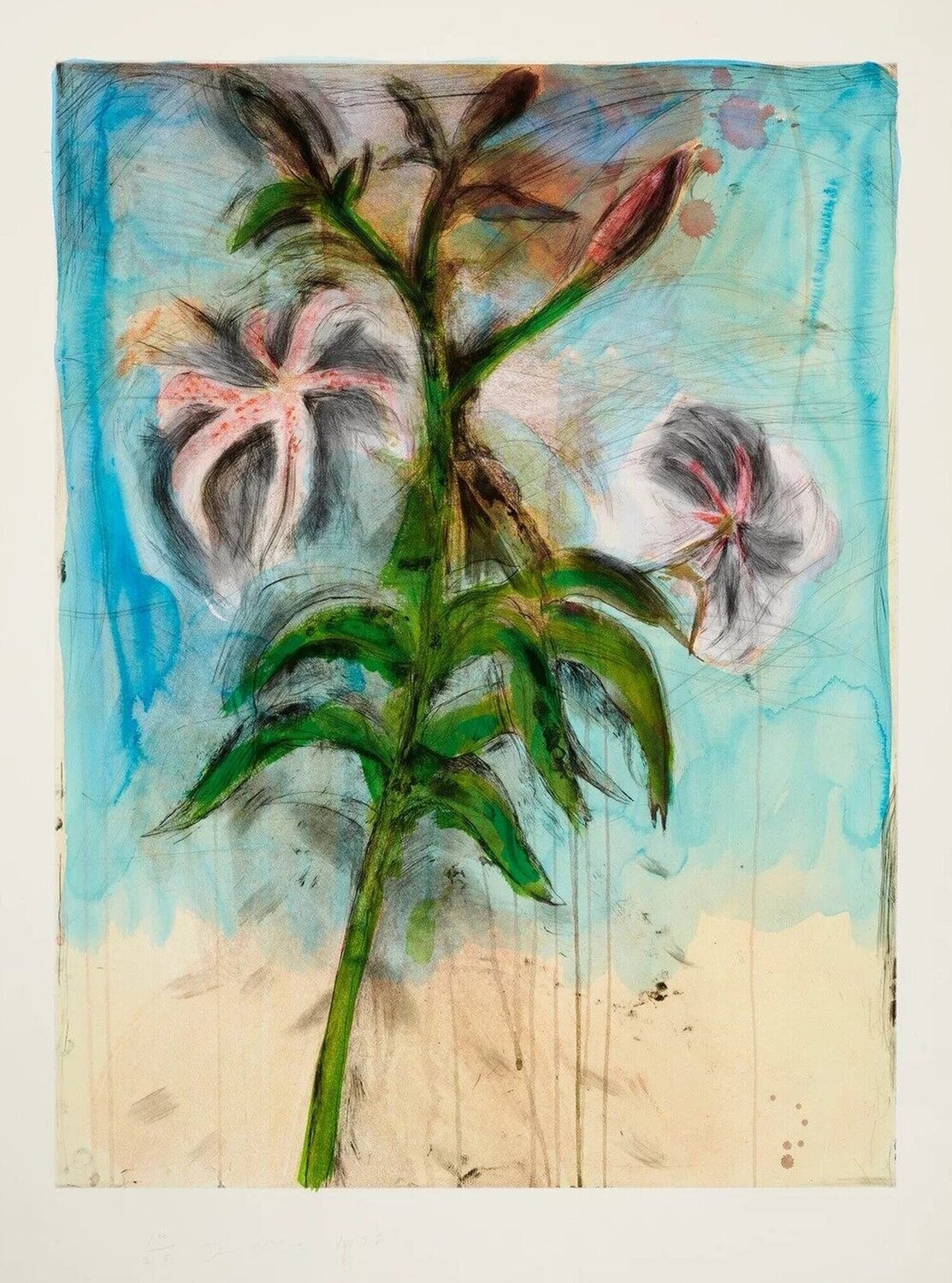 Sky and Lillies Jim Dine