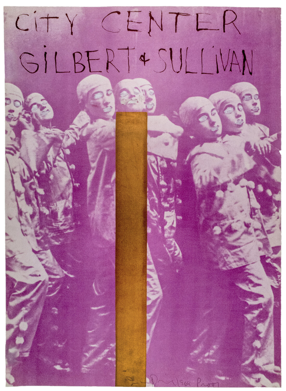 Hand painted City Center, New York SIGNED "Gilbert and Sullivan" Jim Dine Druck zu verkaufen