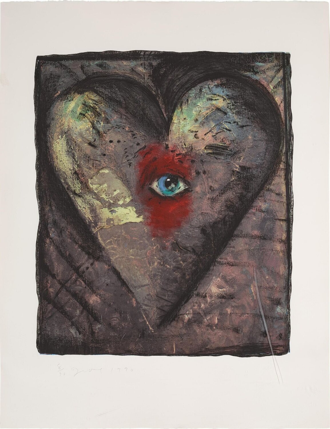 The Hand-Colored Viennese Hearts V Jim Dine