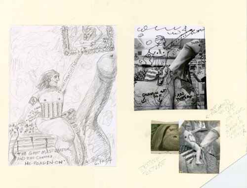 The Great Masturbator and the Country He Rode in On by Joel-Peter Witkin, Work on Paper for Sale on Singulart