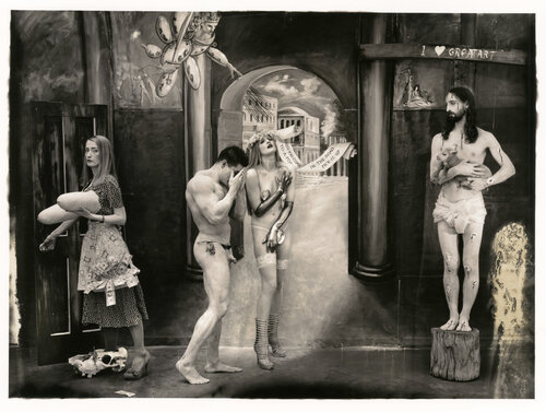Christ Dismissing the Fashionable Artists from the Temple of Art di Joel-Peter Witkin, Fotografia in vendita su Singulart