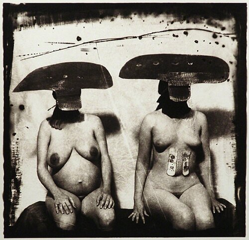 I.D. Photograph from Purgatory: Two Women with Stomach Irritations, New Mexico van Joel-Peter Witkin, Fotografie te koop op Singulart