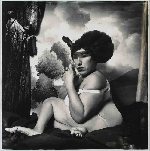 Woman in the Blue Hat,New York City van Joel-Peter Witkin, Fotografie te koop op Singulart
