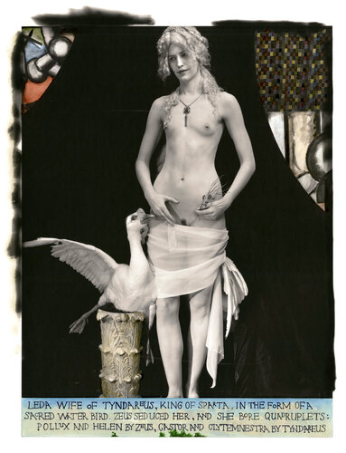 Leda Giving Her Lover a Condom, New Mexico van Joel-Peter Witkin, Fotografie te koop op Singulart