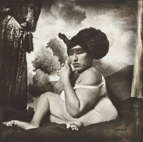 Woman in the Blue Hat van Joel-Peter Witkin, Fotografie te koop op Singulart
