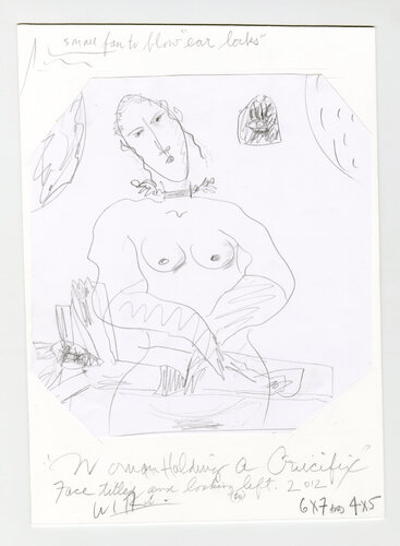 Woman Holding a Crucifix van Joel-Peter Witkin, Werk op papier te koop op Singulart