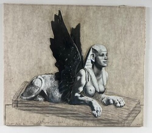 Final Study for "The Sphynge" (Sphinx), Centre Pompidou by Joel-Peter Witkin, Work on Paper for Sale on Singulart