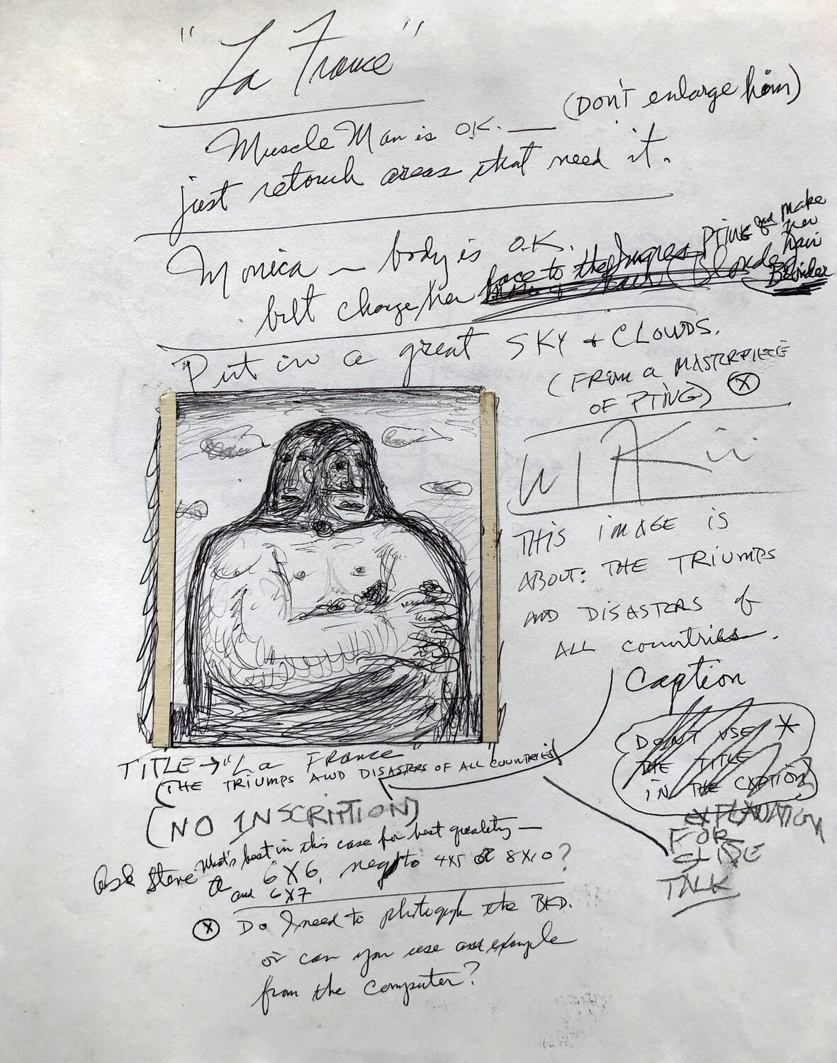La France Joel-Peter Witkin Werk auf Papier zu verkaufen