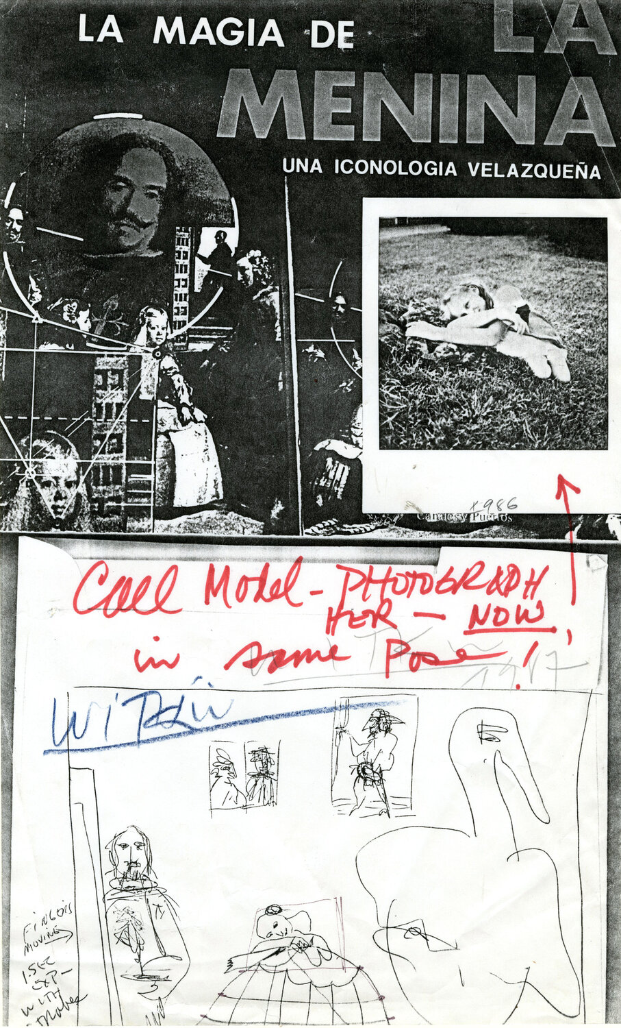 untitled (La Magin de la Menina and Las Meninas) Joel-Peter Witkin Werk auf Papier zu verkaufen