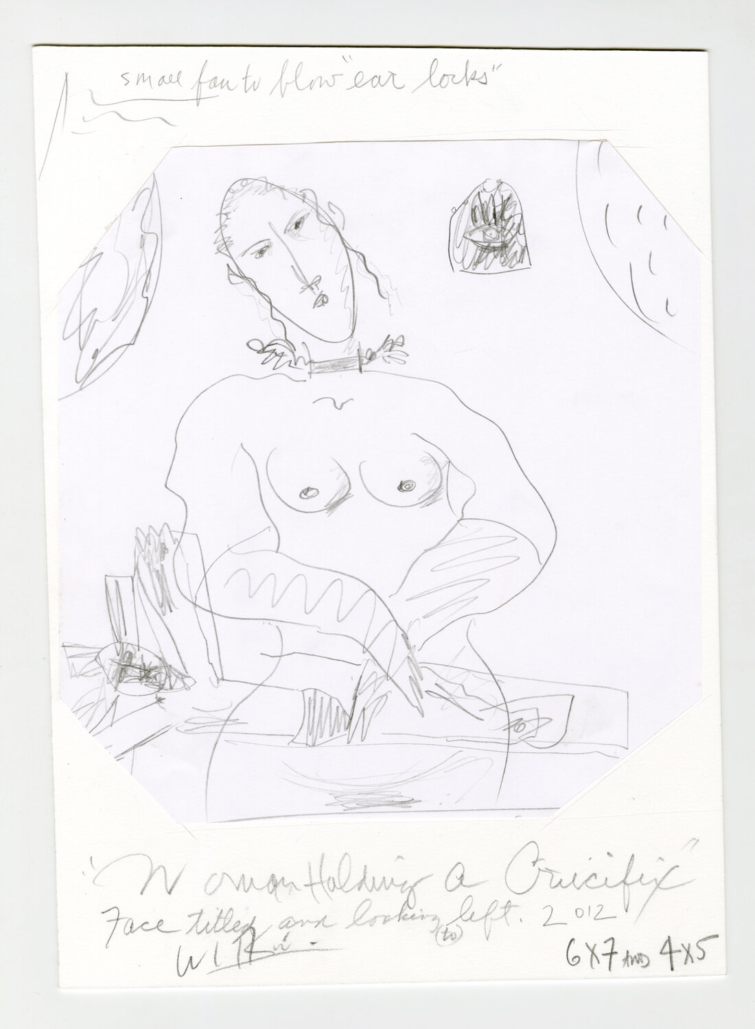Woman Holding a Crucifix Joel-Peter Witkin Werk auf Papier zu verkaufen